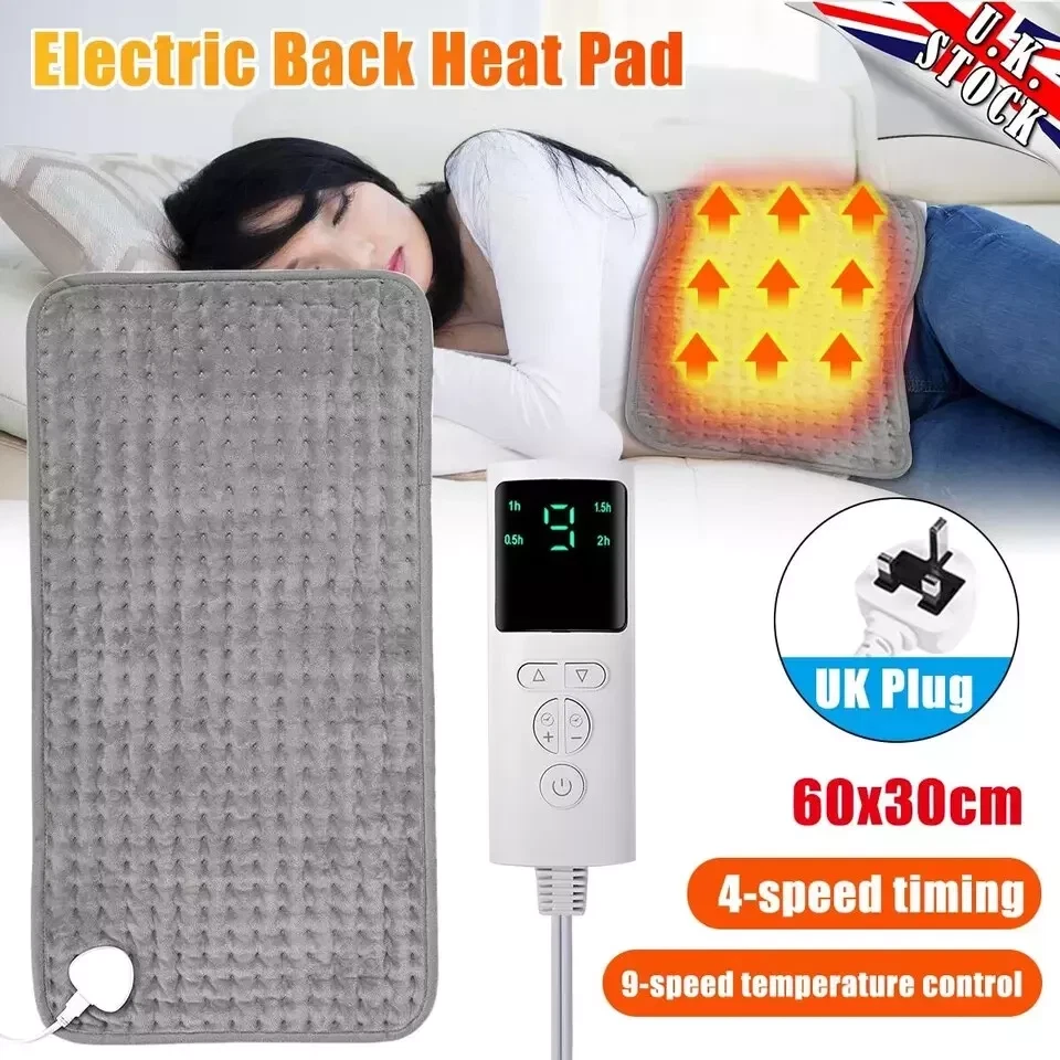 TCVOR Soft Flannel Heating Pad For Neck And Shoulders And Back
