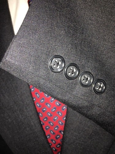 TRAJE DE HOMBRE HART SCHAFFNER MARX GRIS CARBÓN TALLA 40PT PORTLY W 38 X L 29,75 GRIS - Imagen 5 de 12
