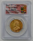 Canada - 1914 - Gold $10 - George V - Pcgs Ms 64