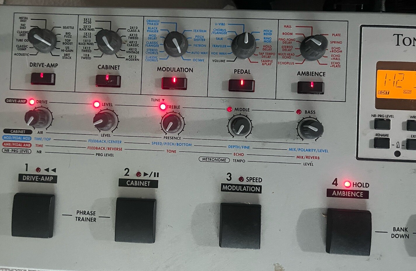 Toneworks AX1000G Multi Effects Modeling Processor eBay