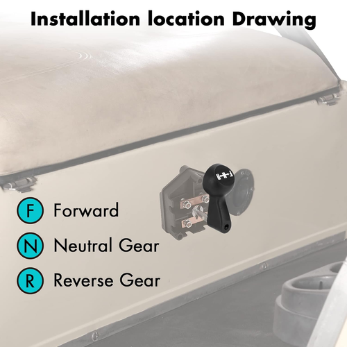 Golf Cart Forward and Reverse Switch with Handle Fits Club Car 96-Up DS 48 Volt, - Picture 3 of 8