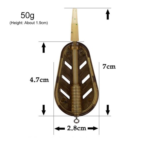 Carp Fishing Bait Cage Lure Holder Explosion Hooks Basket Method Feeder (50g) QD - Picture 7 of 10