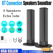 Wireless Bluetooth TV Soundbar Home Theater Subwoofer 3D Surround Sound System 