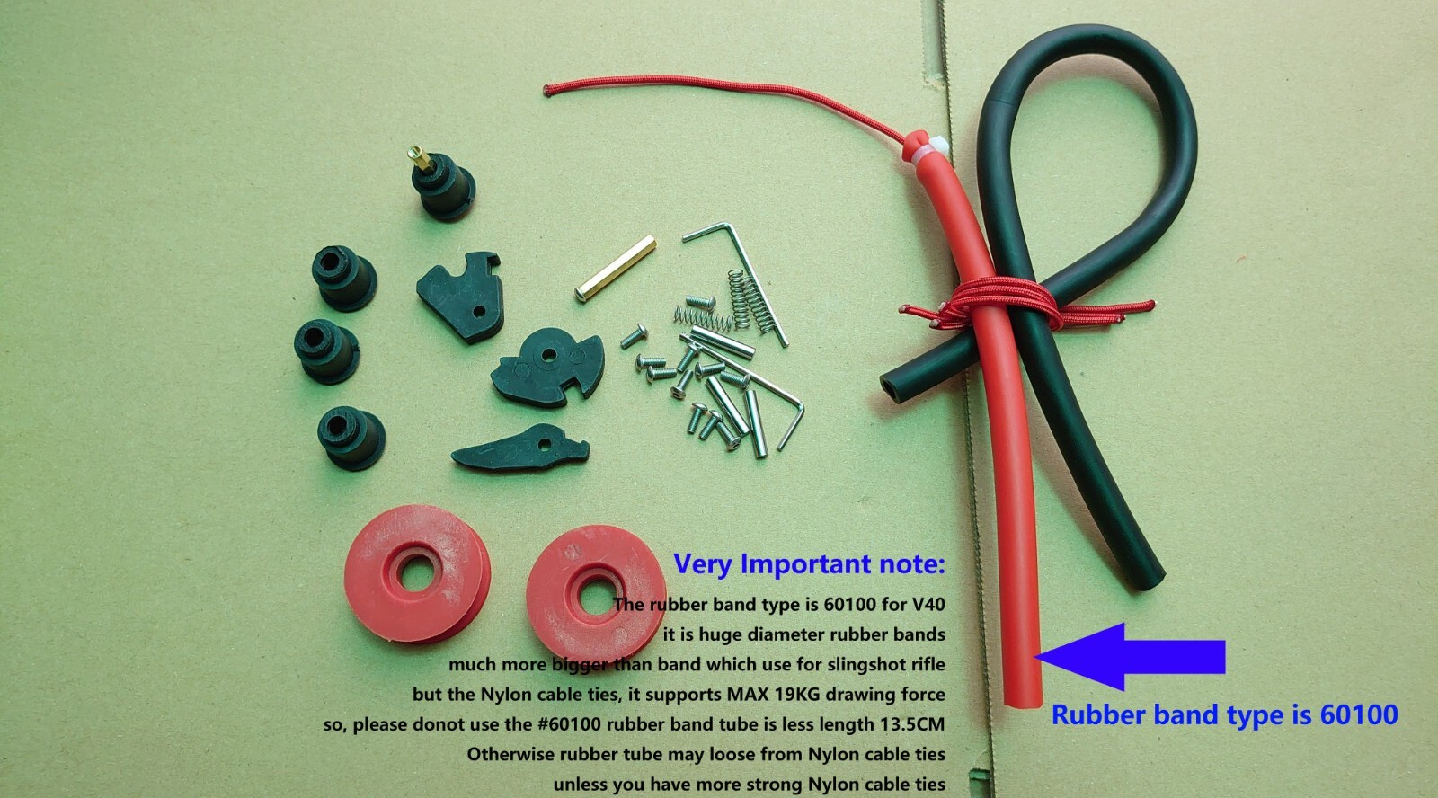 V40 Pocket Catapult Pocket Slingshot Rubber Band Power eBay