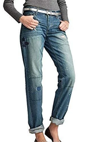 Jeans Boyfriend Damen Kurzgröße von Eddie Bauer - Sunwash NEU - Bild 1 von 1