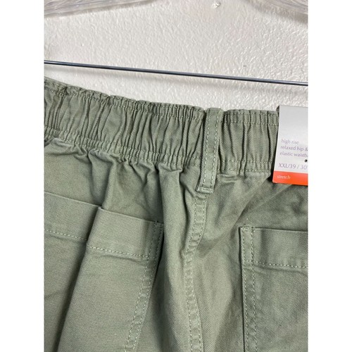 NEW Knox Rose Womens Pants Size XXL Green Straight Leg High Waist Cotton Blend - Picture 8 of 14