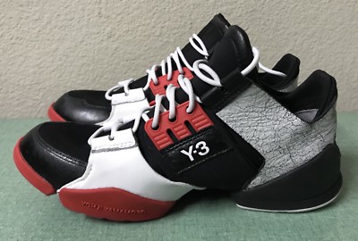 Adidas Y-3 Kanja Black White Red Women's Sz 5-6 Small Running Shoes BA7847 NEW!!