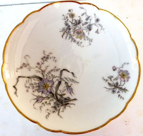 * 10 ASSIETTES 1 COMPOTIER G. GUEPRATTE 10 RUE AU VIEUX COLOMBIER PARIS - Picture 6 of 11