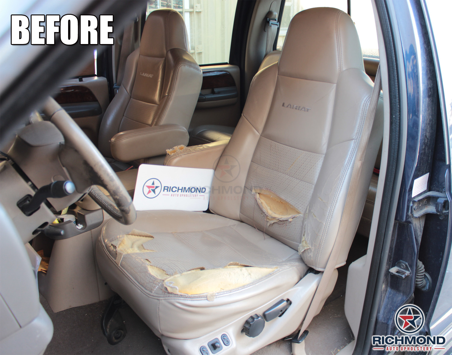 20112012 GMC Acadia DenaliDriver Side Bottom Perforated Leather Seat