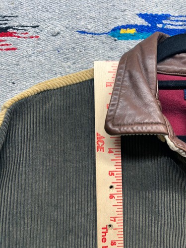 Vintage 90s Nautica Corduroy Colorblock Jacket skater surfer XL - Picture 6 of 9