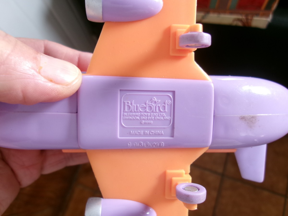 Polly Pocket Bluebird 1994 – Lot Avion + Camping-car + Parc Aquatique Toboggan