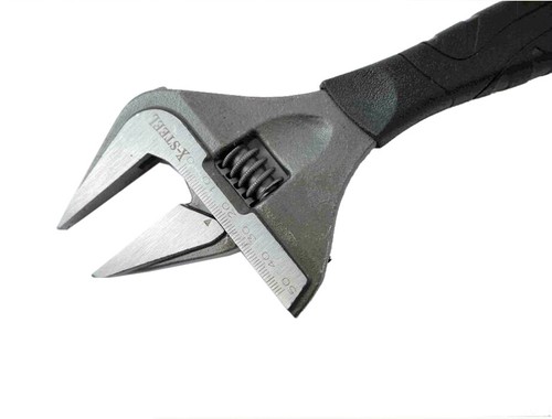 Cr-V 12" Extra Wide 62mm Open Mouth Thinner Longer Jaw Adjustable Wrench Shifter - Picture 3 of 5
