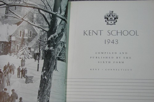 1943 THE KENT SCHOOL ANNUAL YEARBOOK KENT CT - Picture 2 of 3