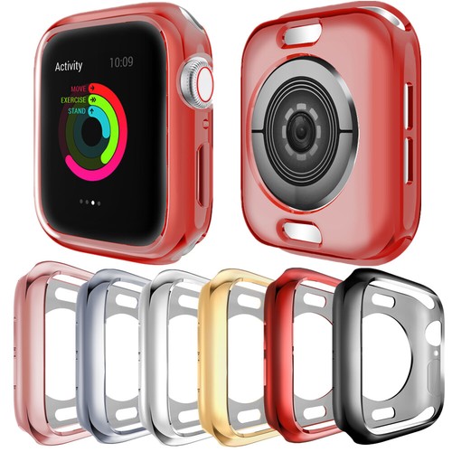 Funda blanda TPU para Apple Watch Series 6 5 4 3 2 1 marco protector parachoques - Imagen 2 de 30