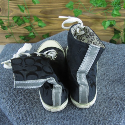 Sneakers Coach donna Bonney hi top tessuto nero taglia 5,5 media usate 2025 - Foto 4 di 6