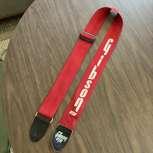 Vtg Gibson Original Logo ACE Style Guitar Strap Made in USA Excellent Condition
