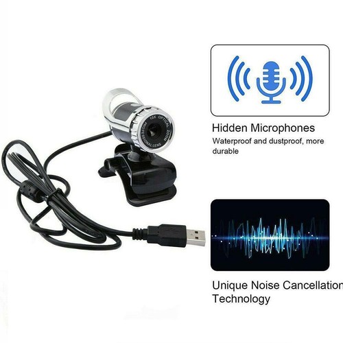 HD Webcam USB Computer Web Camera For PC Laptop Desktop Microphone K9D5 - Picture 9 of 9