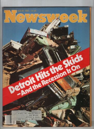 Newsweek mag Detroit Hits The Skids April 28 1980 031722NONR - Picture 1 of 1