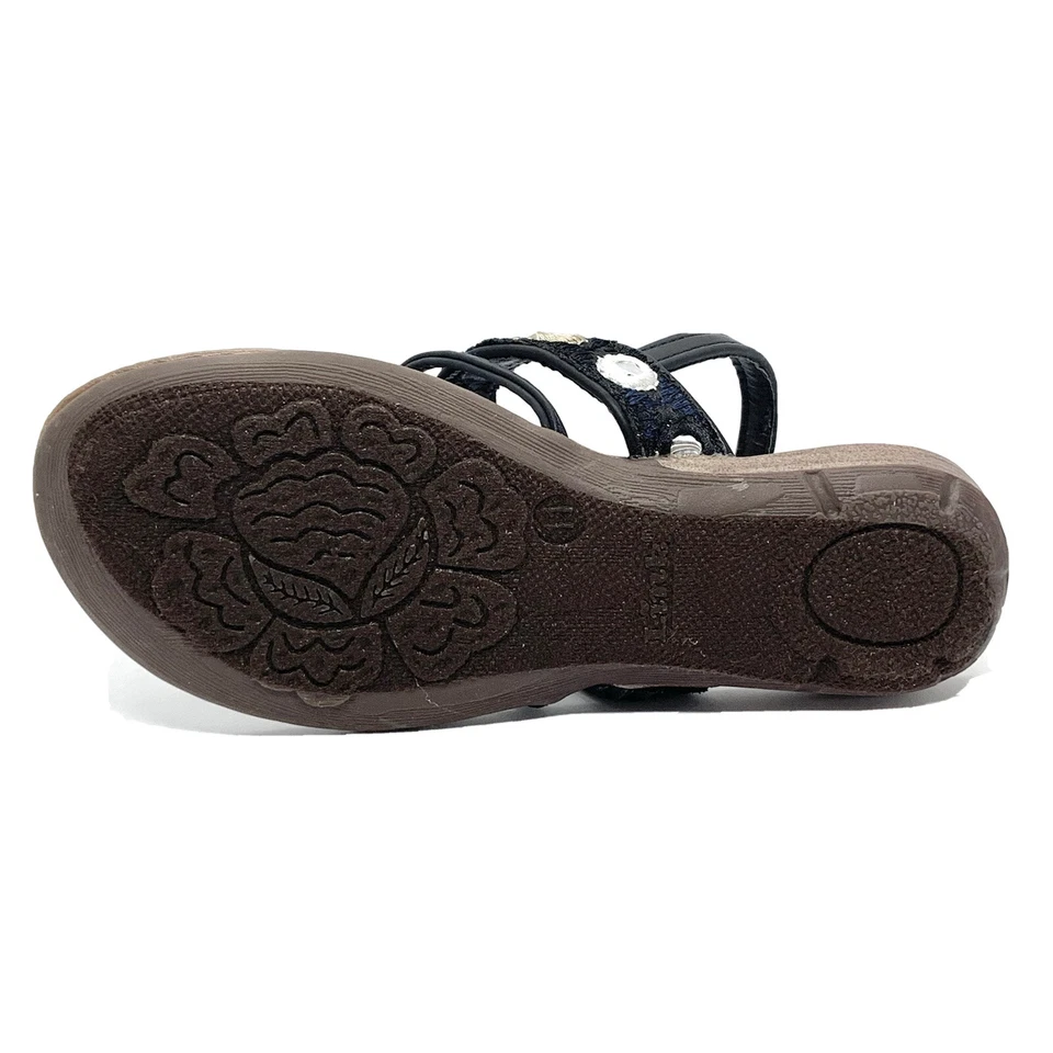 Link Ronnie-62 Niñas Negro Vestido Concurso Noche y Fiesta Sandalias Juveniles Talla 4 Foto 4 de 4