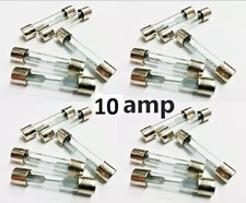 10Amp Glass Fuse 12V Quick Blow 250V Old Style Classic Car Van MPV Fuses x20