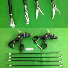 New Laparoscopic Maryland Mixter 45 Deg Biopsy Spoon Needle-Nose Grasper-6Pc 5mm