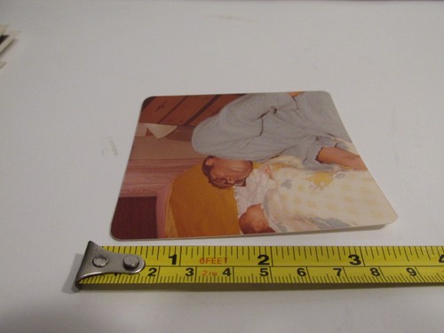 1978 VINTAGE FOUND PHOTOGRAPH COLOR ORIGiNAL ART PHOTO NEW DAD & DAUGHTER GIRL - Picture 4 of 4