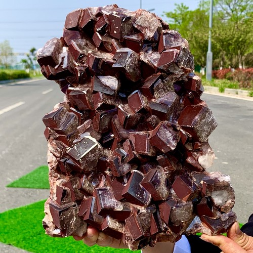10.33LBRare!! Natural Chocolate Calcite Specimen cluster rough mineral sample - 第 5/23 張圖片