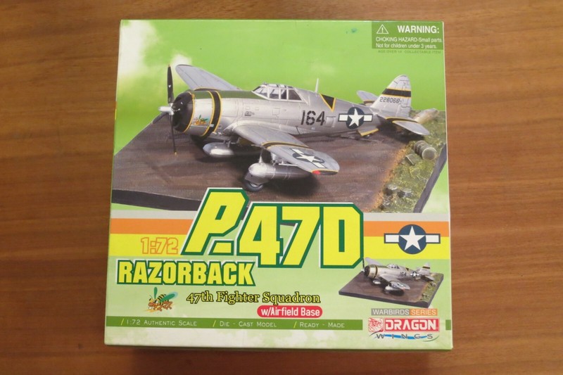 Dragon Wings 1:72 P-47D Razorback 47th FS w/Base #50304 Diecast BRAND NEW