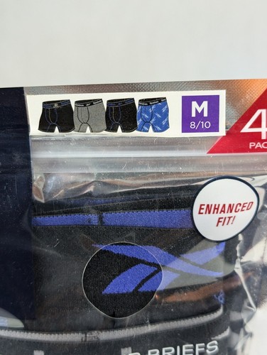 Reebok 4-Pack Boys Performance Boxer Briefs Underwear Size Medium (8/10) New - Picture 5 of 5