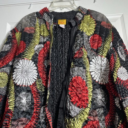 Ruby Rd Art To Wear Silky Quilted Jacket Size 1X - Picture 4 of 8