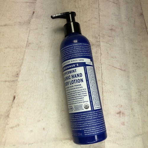 Dr. Bronner's Hand & Body Lotion Pfefferminze Bio, 8 fl. Oz. - Bild 2 von 5