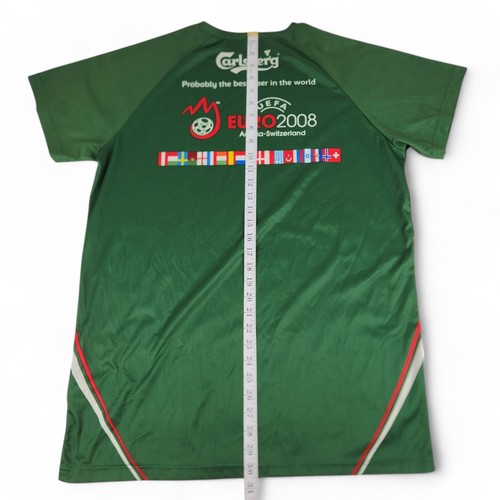 Carlsberg Soccer Jersey Men's Size XL UEFA Euro 2008 Austria Switzerland Green - Picture 8 of 11