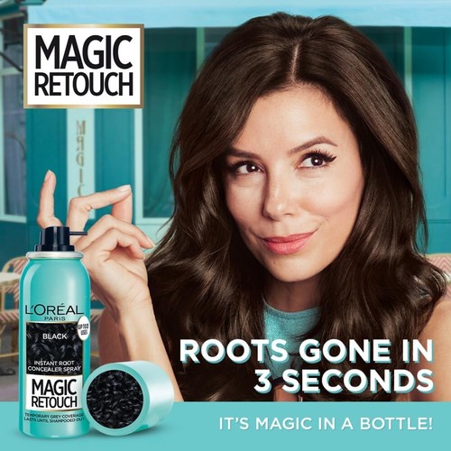 L'Oreal Paris Magic Retouch Black Root Touch Up Spray 75 ml - Picture 4 of 6