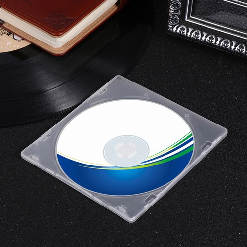 60 Pcs Transparent Single CD DVD Case Boxes Slim Clear Storage Organizer - Afbeelding 4 van 12