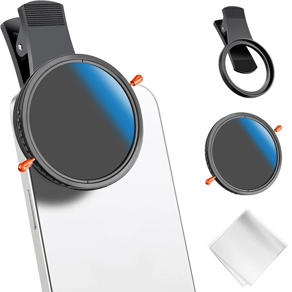 K&F Concept Phone Lens Filter 52mm Thread Clip 2 in 1 CPL ND2 to ND32 C VND - Image 2 of 4