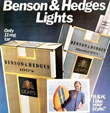 Benson And Hedges 100s Cigarettes 1979 Advertisement Tobacco Surfer Girl DWKK1