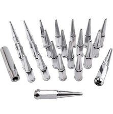Wheel Spike Lug Nuts & Cone/Conical Bulge Seat kit M14x1.5 ，Compatible wi