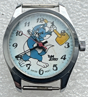 1970's Tom & Jerry Character Watch - Swiss Movement, Hong Kong Case - For Repair