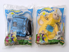 1999 Burger King Teletubbies Noo-Noo and Yellow Laa-Laa with Clip Sealed in Bags
