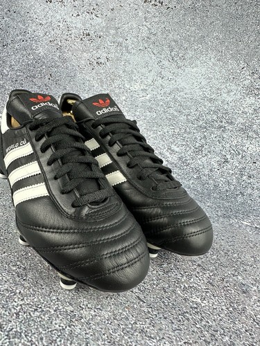 Adidas World Cup Vintage 80s Leather Soccer Football Boots France 39 1/3, 6 1/2 - Picture 4 of 21