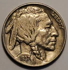 Nicer low mintage 1937 P Buffalo Head Nickel