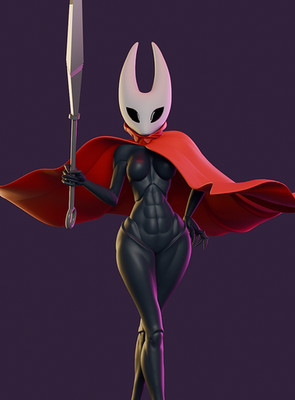 Hornet Hollow Knight SexyV2! 3D Printed 16k ! Custom Size! Painted or Unpainted!