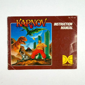 KARNOV NES Game Cart (Data East) + Manual, Tested Working (Read)
