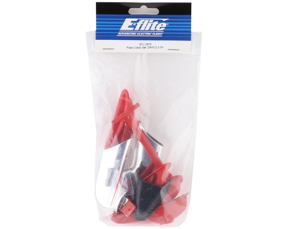E-Flite Plastic Detail Set Für Draco 2.0m Flugmodell - Zubehör Für Modellbauer