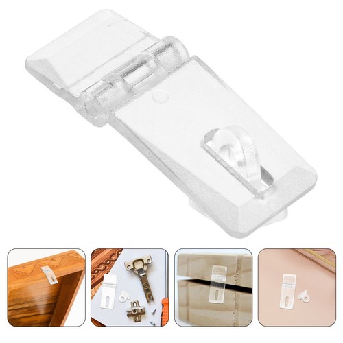 8 Sets Transparent Lock Buckle Plastic Fasteners Snap Cabinet Door ...