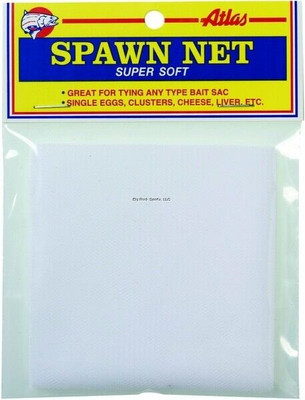 NEW! Atlas-Mike's 55061 Spawn Net 4'' x 4'' Squares White, 50 Sqs/Pkg.