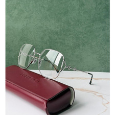 NEW Gucci GG1019O Silver Horsebit Square Eyeglasses Frames