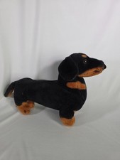 Melissa And Doug Plush Dachshund Puppy Dog Brown Black Wiener Dog 17" Realistic