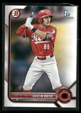 Justin Boyd 2022 Bowman Draft #BD-13 Cincinnati Reds