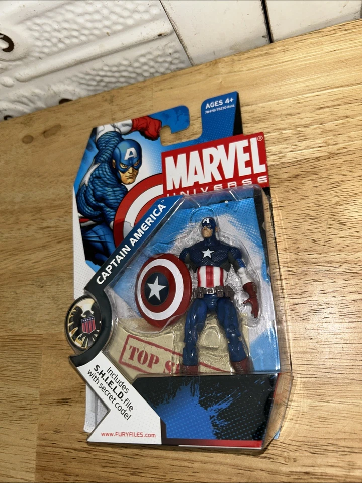 Marvel Universe 2008 3,75"" Capitán América # 012 Hasbro 2008 sellado de fábrica Foto 2 de 4